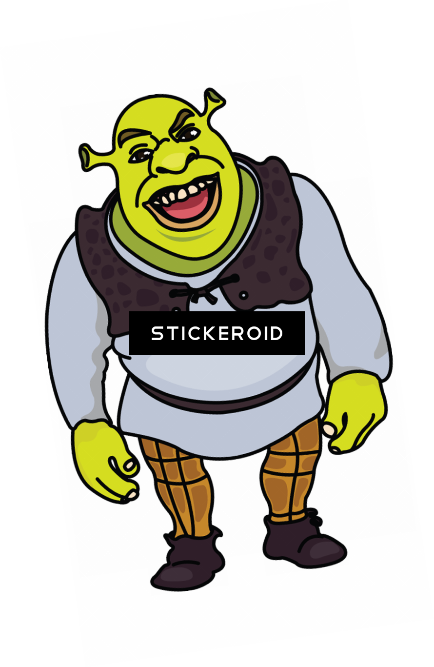 Shrek - Drawing (890x1367), Png Download