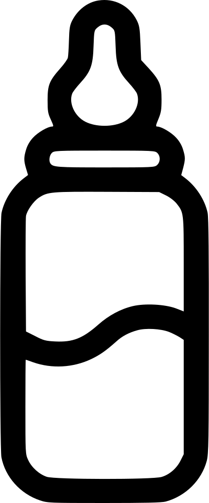 Baby Bottle - - Baby Bottle (408x980), Png Download