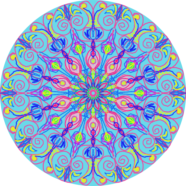 Svg Freeuse Stock Bohemian Drawing Creative - Mandala (600x600), Png Download