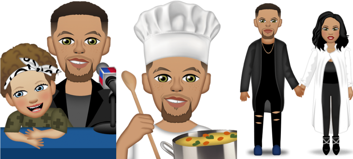 Steph Curry Emoji App (1150x550), Png Download