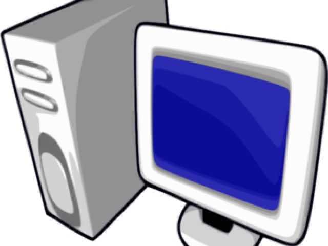 Computer Pc Clipart Royalty Free - Computer Vector (640x480), Png Download