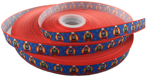 Thomas The Train Printed Ribbons, 5/8" Grosgrain Cartoon - Circle (500x500), Png Download