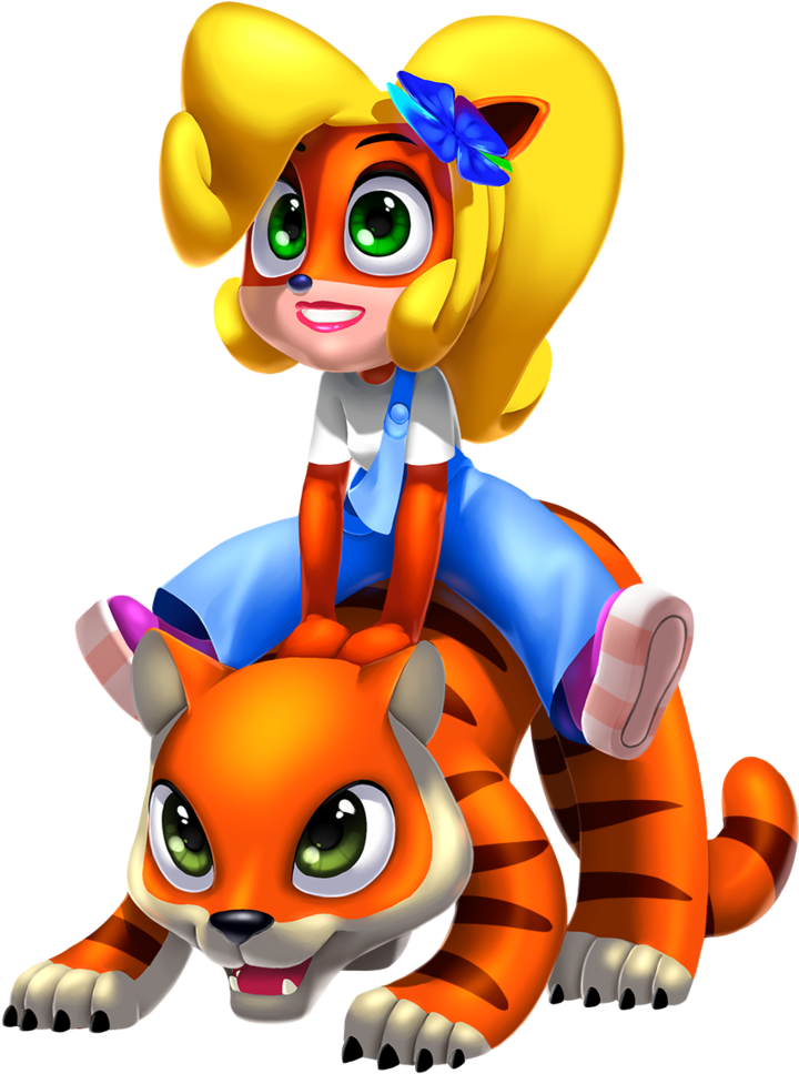 Crash Bandicoot Coco Png - Coco Bandicoot And Pura (787x1015), Png Download