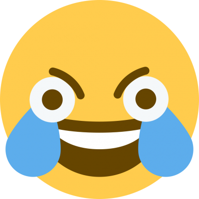 Laughing Emoji Free Transparent Png Png Images - Joy Emoji Eyes Open (400x400), Png Download
