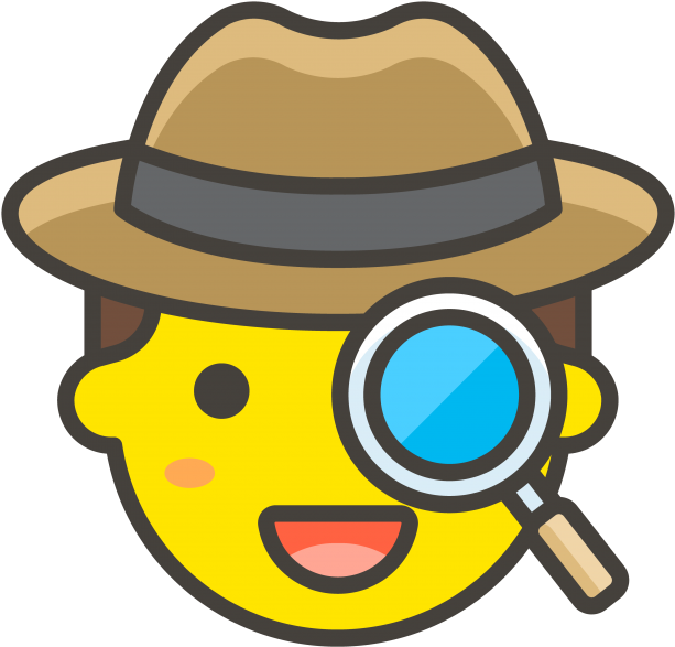 Detective Emoji - Detective Icon (866x650), Png Download