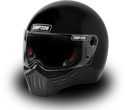 M30 - Simpson Helmets - M30 Bandit Helmet - Gloss Black Xl (423x366), Png Download