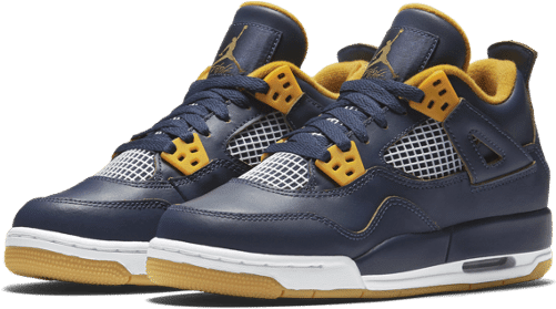 Air Jordan 4 Gs Dunk From Above Size 4.5 (500x500), Png Download