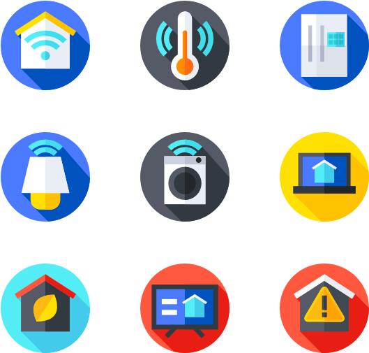 Smart Home - Flaticon Png (600x564), Png Download