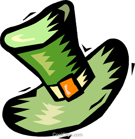 Leprechaun Hat Royalty Free Vector Clip Art Illustration - Saint Patrick's Day (467x480), Png Download