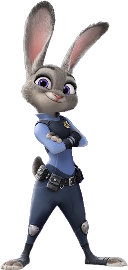 Imágenes De Zootopia Con Fondo Transparente, Descarga - Personajes De Zootopia Conejo (342x674), Png Download