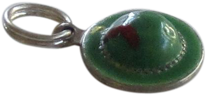 Vintage Sterling Silver Irish Leprechaun Hat Charm - Hat (413x413), Png Download