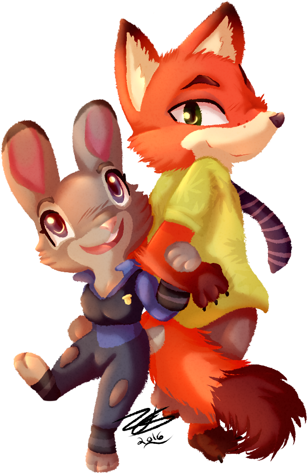 Nick And Judy - Lt. Judy Hopps (700x1000), Png Download