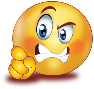 Angry Face With Pointing Finger - Emoji Angry Face (384x384), Png Download