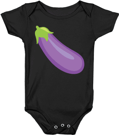 Eggplant/peach Pair Baby Onesy - Pastel Goth Baby Clothes (484x484), Png Download
