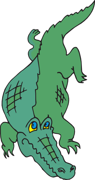 Small - Buaya Kartun Png (312x593), Png Download
