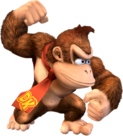 Donkey Kong - Donkey Kong Super Smash Bros (399x440), Png Download