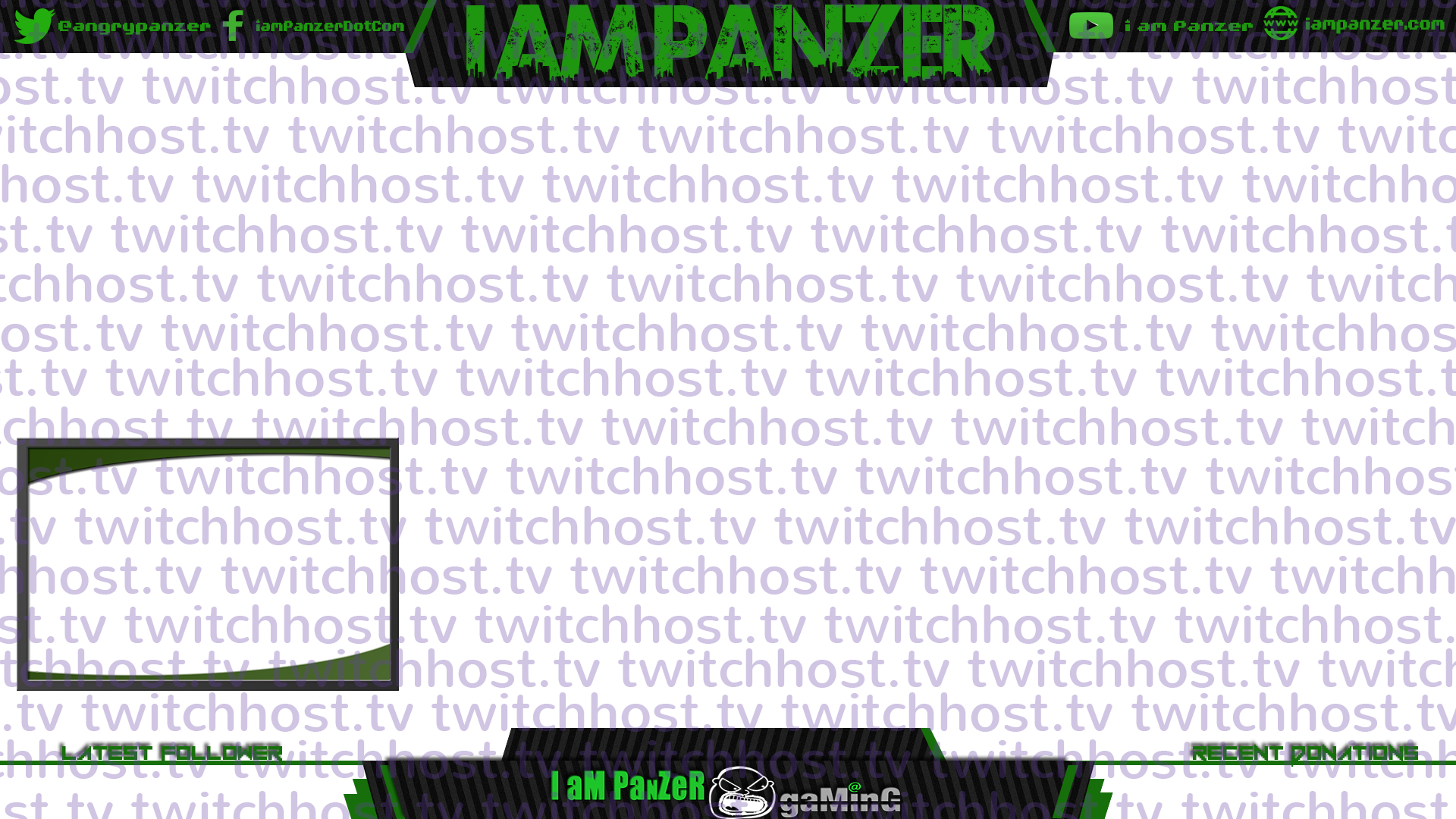 Order Your Overlay Now For Only $10 - Twitch Overlay Bottom Bar (1920x1080), Png Download