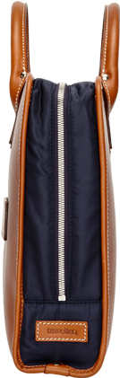 Briefcase Original Cognac/navy - Leather (520x520), Png Download