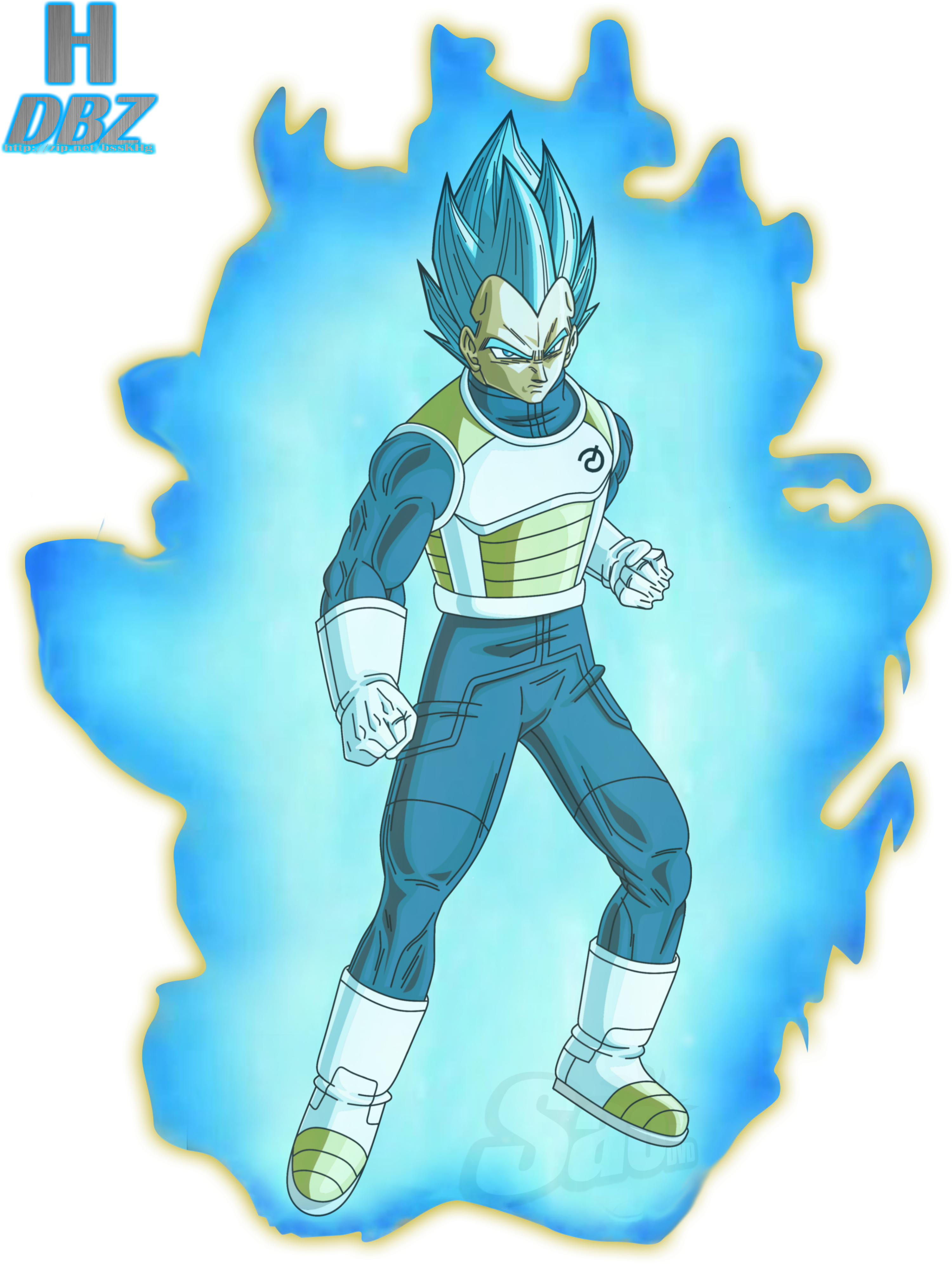 Trunks Vegeta Goku Gohan - Vegeta Super Saiyan Blue Perfecto (3000x4000), Png Download