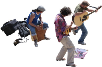 Img - Street Music Png (443x300), Png Download