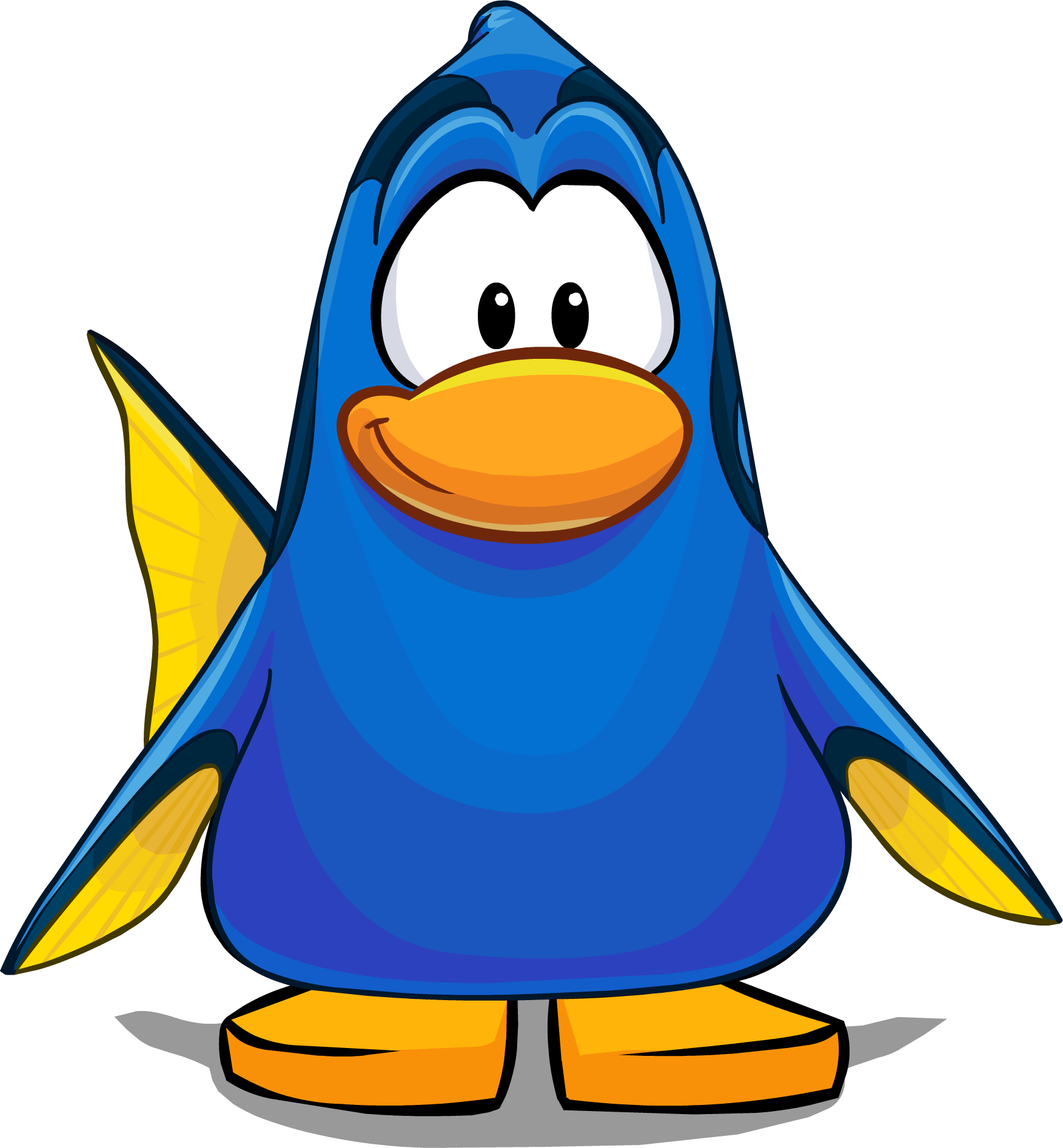 Dory Costume On A Player Card - Club Penguin Dory Costume (1753x1894), Png Download