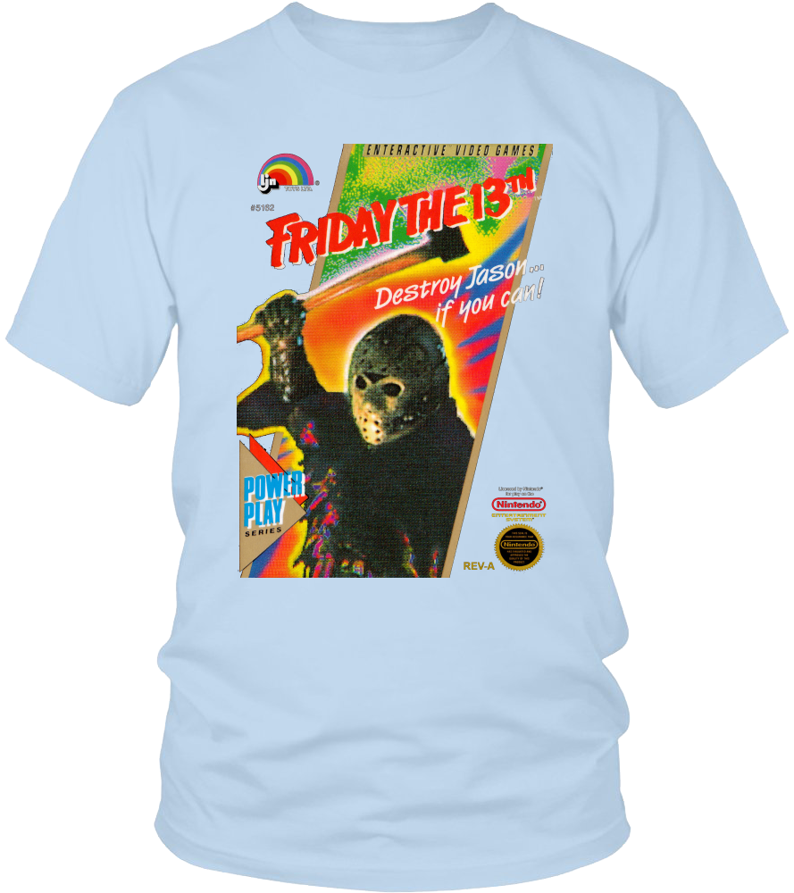 Friday The 13th Jason Voorhees Nintendo Retro Vintage - Friday The 13th [entertainment System Game] (1000x1000), Png Download