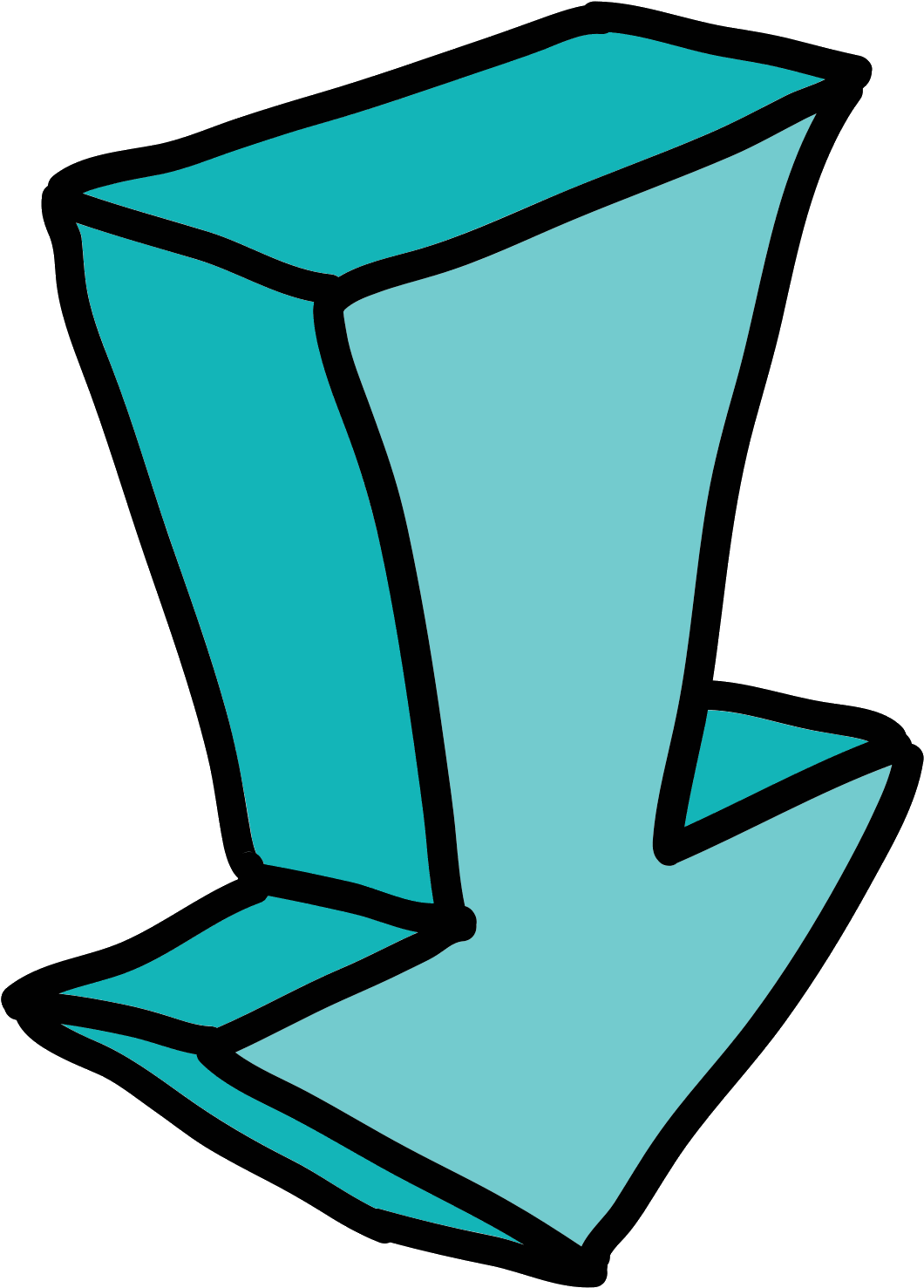 Flecha Grossa Apontando Para Baixo Icon - Arrow (1600x1600), Png Download