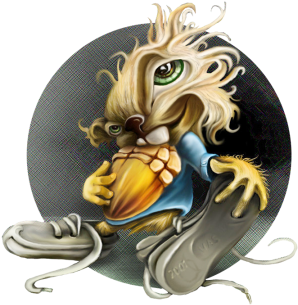 Chipmunk With Acorn - Acorn (360x360), Png Download