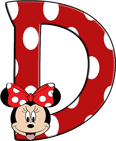 Minnie Mouse Alphabet Letter Clip Art - Minnie Mouse Letter M (385x470), Png Download