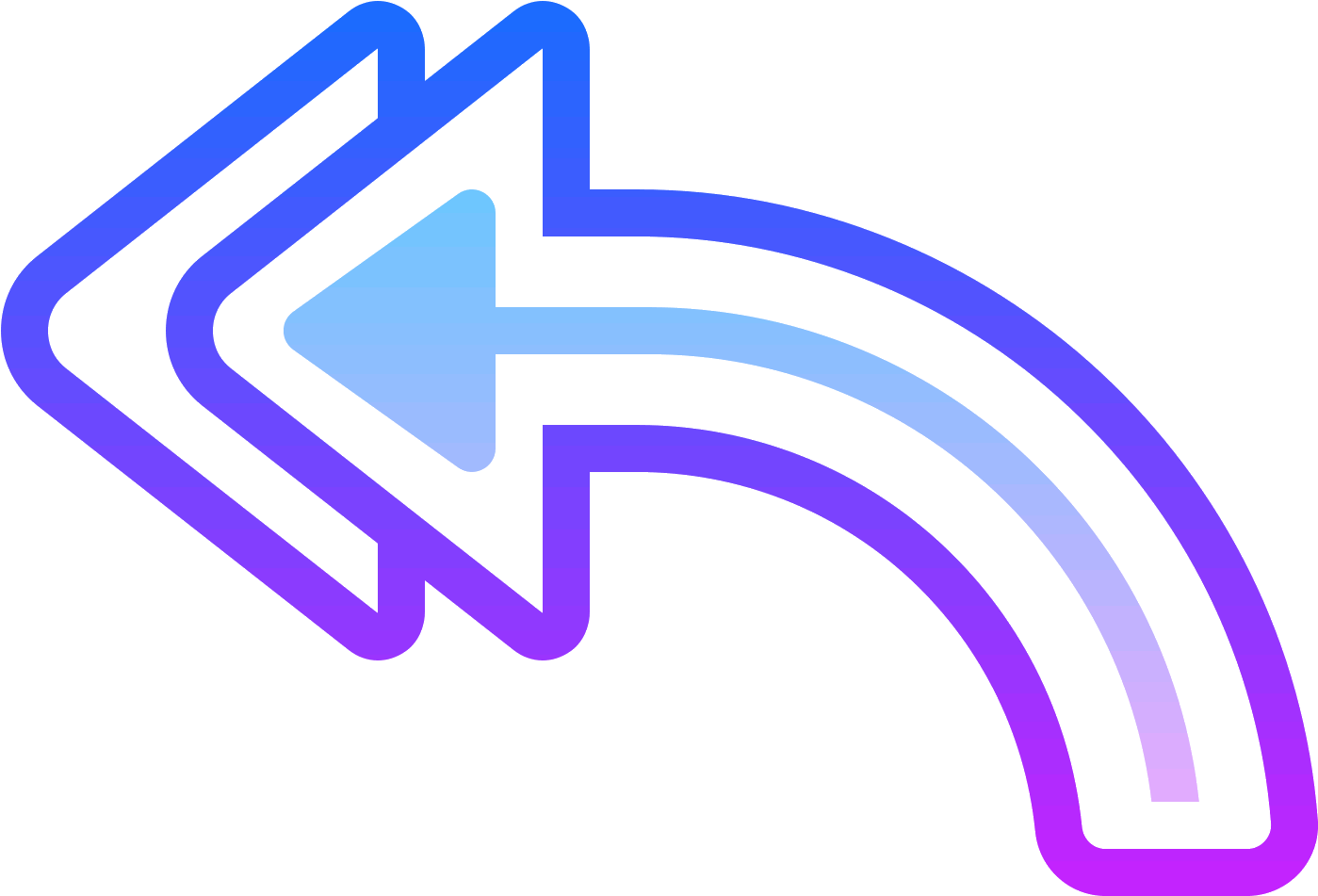 Flecha Responder A Todos Icon - Icon (1600x1600), Png Download