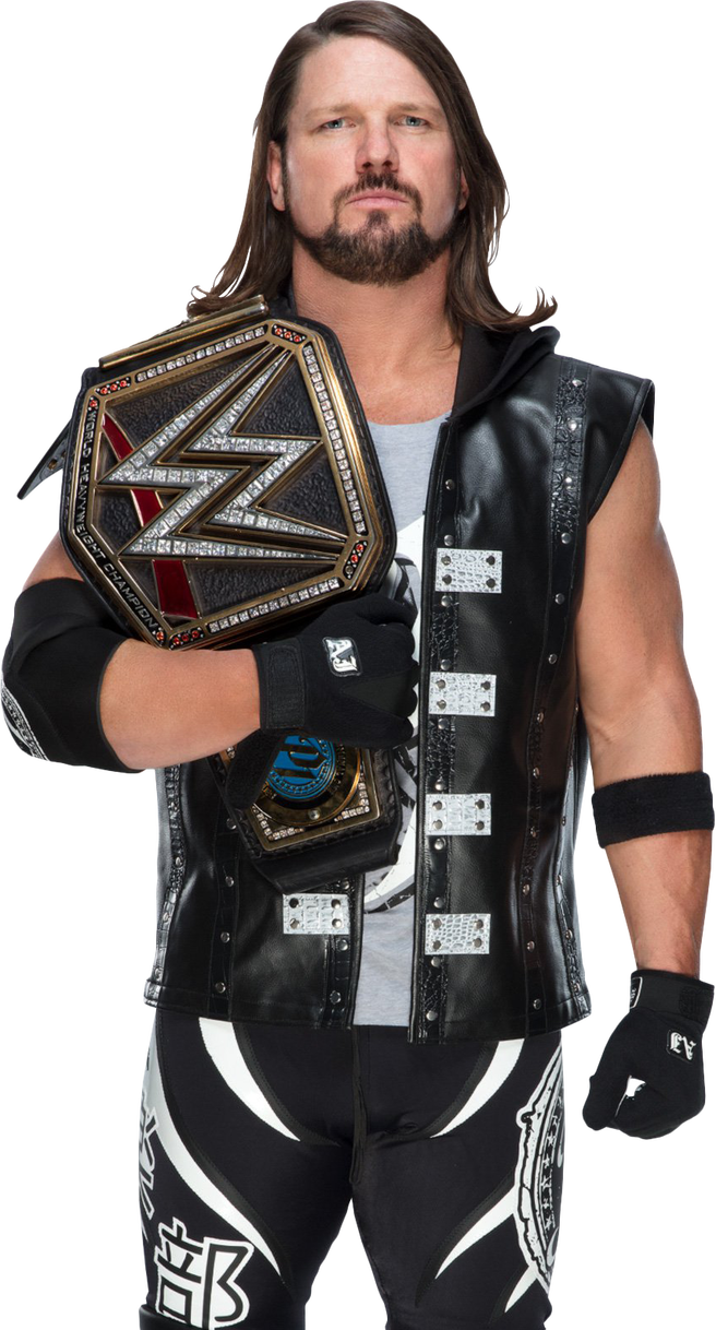 Aj Styles Wwe Champion 2017 New Png By Ambriegnsasylum16 - Wwe Aj Styles (656x1218), Png Download