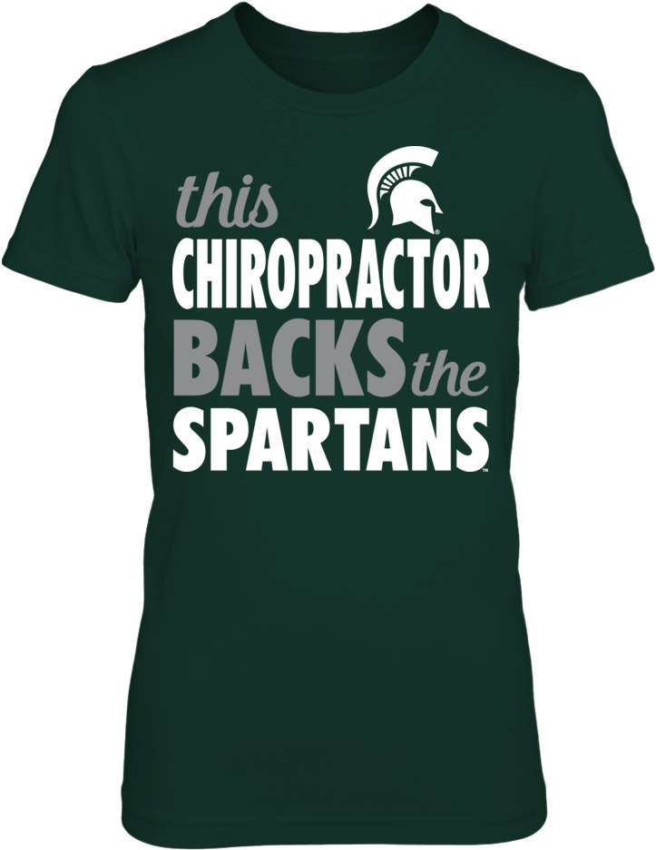 Michigan State Chiropractor T Shirt - Michigan State Spartans (1000x1000), Png Download