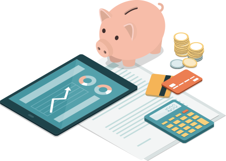 Financial Calculators - Saving (466x332), Png Download