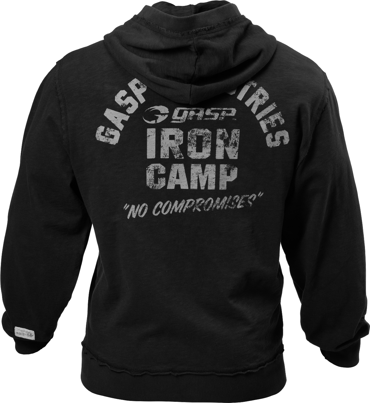 Gasp Throwback Zip Hoodie (1500x1500), Png Download