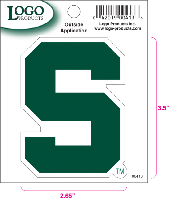 Michigan State University - Michigan State Spartan S (640x640), Png Download