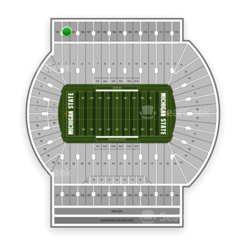 Michigan State Spartans Football At Spartan Stadium - Spartan Stadium (350x350), Png Download