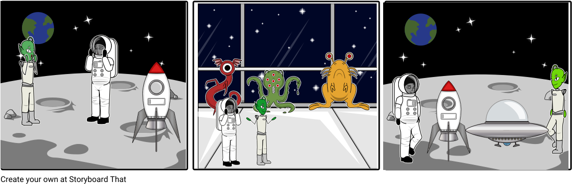 Spaceship - Cartoon (1164x385), Png Download