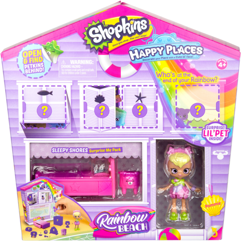 Shopkins Happy Places Rainbow Beach (991x1000), Png Download