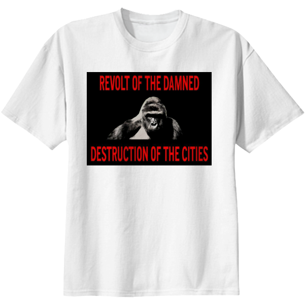 Shop Harambe Revolt Cotton T-shirt By Frogtwitterhq - Catrina Sugar Skull New T Shirt S M L Xl 2x 3x 4x 5x (608x621), Png Download