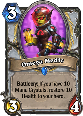 Omega Medic Card - Omega Medic Hearthstone (300x429), Png Download