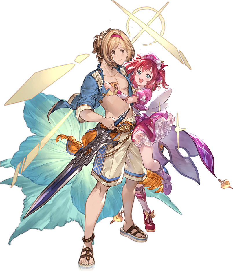 "wow Girls Meet My New Friend D " - Granblue Fantasy Summer Skin (820x940), Png Download