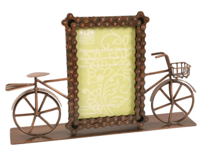 Bike Chain Frame With Bike 4"x6" Photo - Bicycle (650x650), Png Download