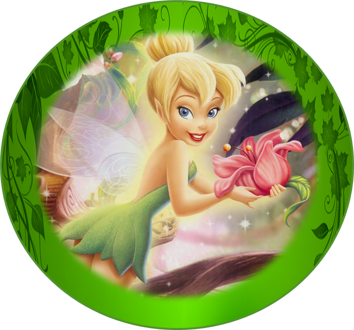 Free Tinkerbell Party Ideas Creative Printables Tinker - Tinkerbell Imagenes Redondas (713x665), Png Download