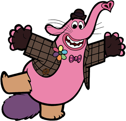 Bing Bong Inside Out Cartoon - Bing Bong Inside Out Drawing (481x462), Png Download