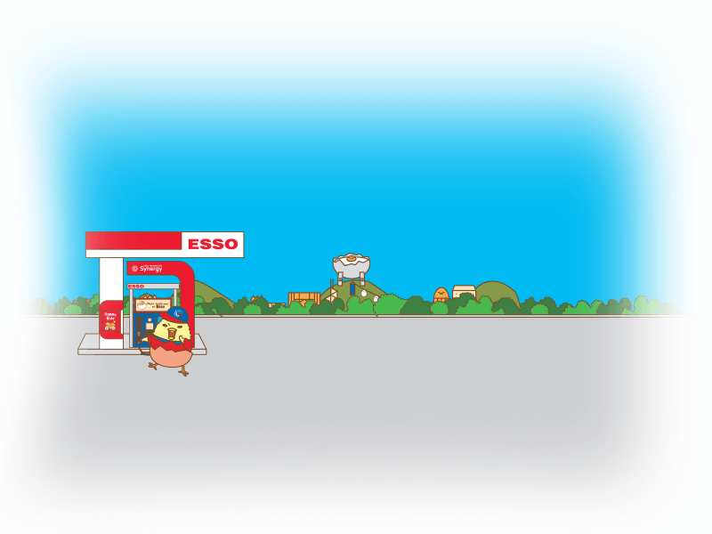 Esso X Gudetama Special Promotion - Illustration (800x600), Png Download