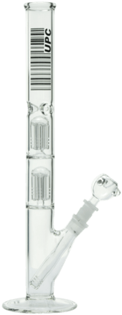 Straight Tube Double Percolator Bong By Upc - Inch (600x600), Png Download