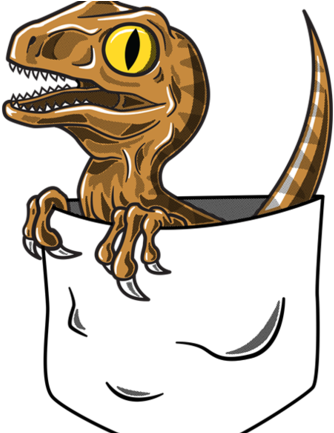 Pocket Velociraptor Pocket Velociraptor - Velociraptor Pocket (571x432), Png Download