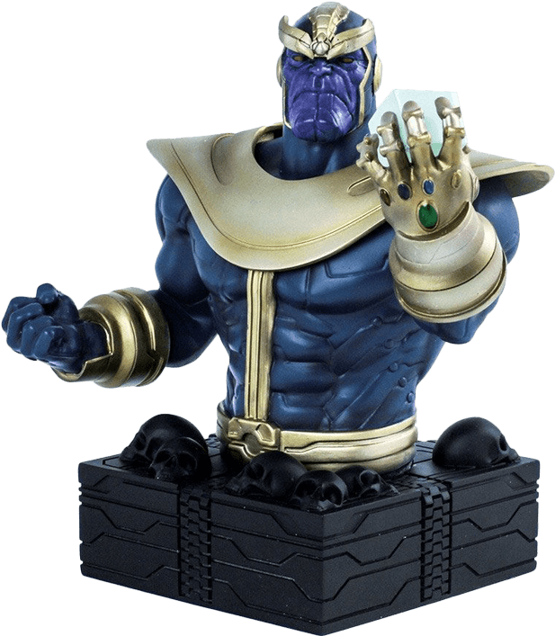 Marvel Bust Thanos The Mad Titan 16 Cm (709x709), Png Download