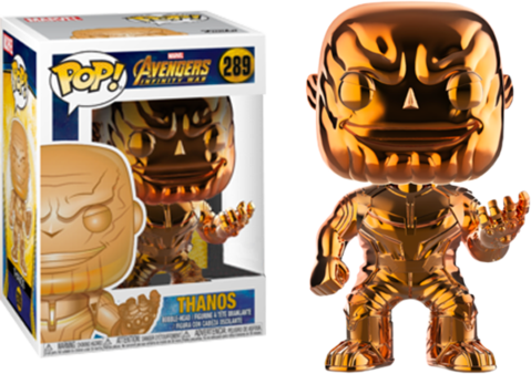 Infinity War Funko Pop Thanos (pre-order - Chrome Thanos Pop Walmart (479x338), Png Download