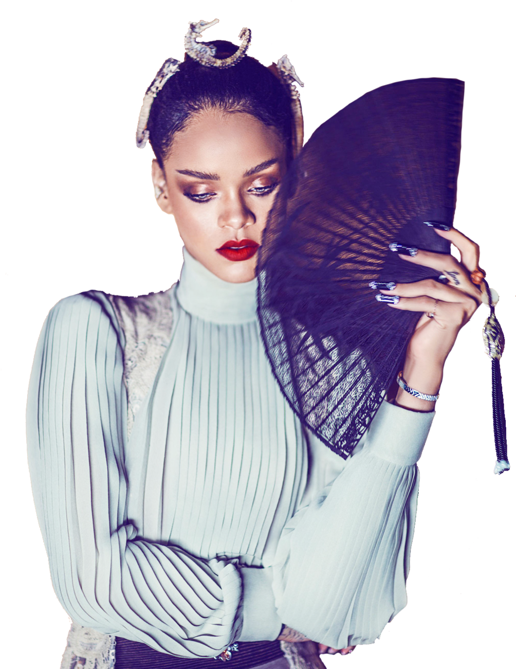 Rihanna Png Free Download - Rihanna Harper's Bazaar (793x1008), Png Download